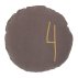 Coussin rond Shining taupe - Marron