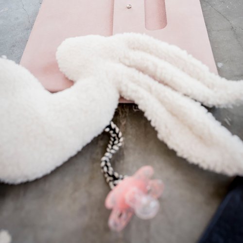 Doudou attache tétine Bunny - Blanc cassé