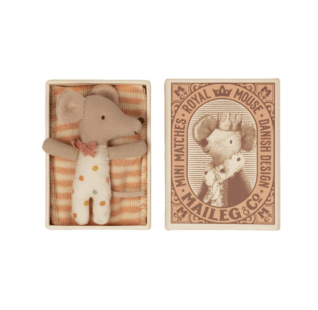 Petite Souris Bébé Fille dans sa boîte