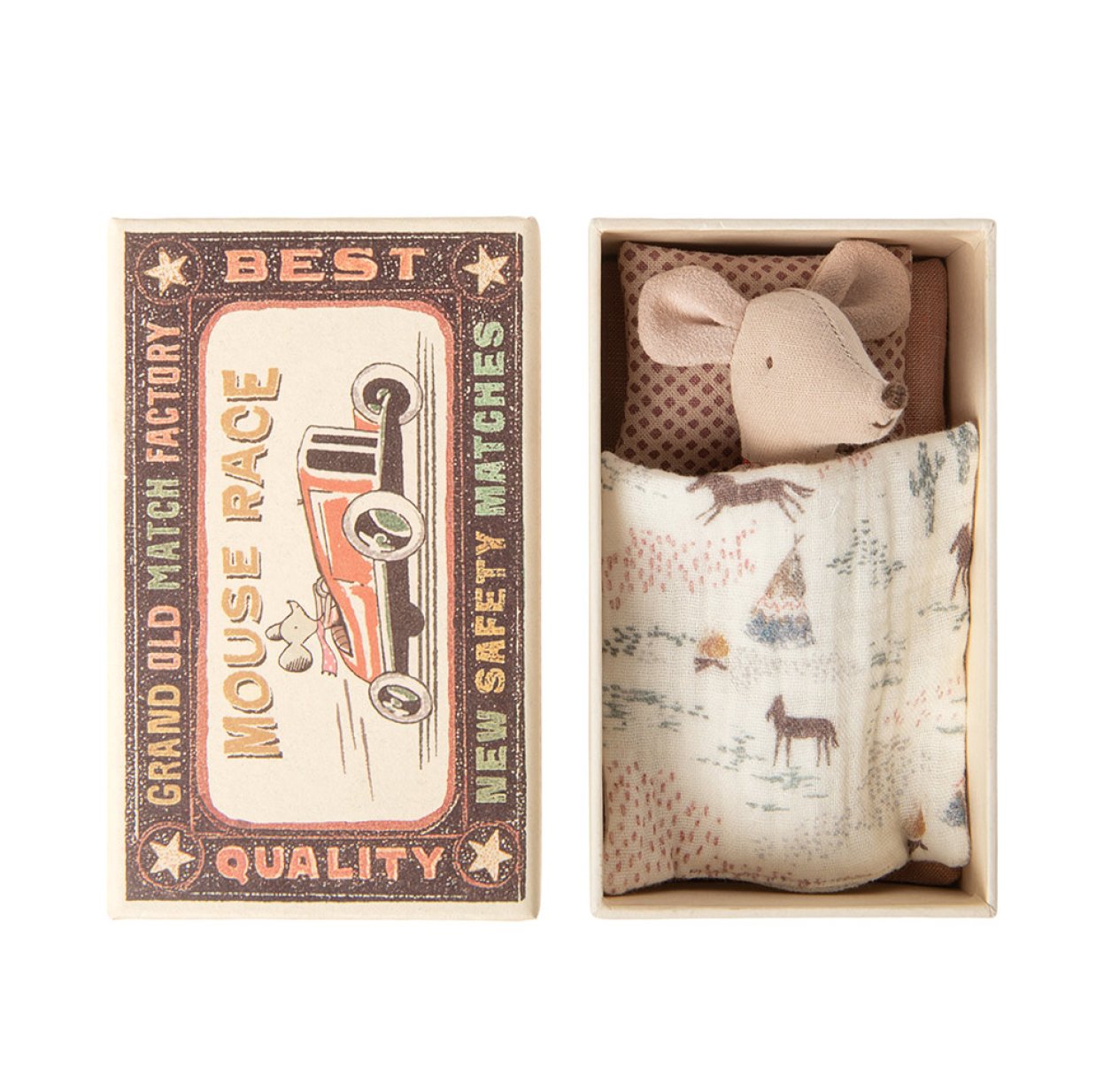 Souris Petite Soeur dans sa boîte