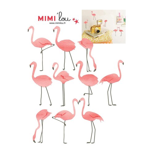 Stickers Just A Touch Flamants Roses