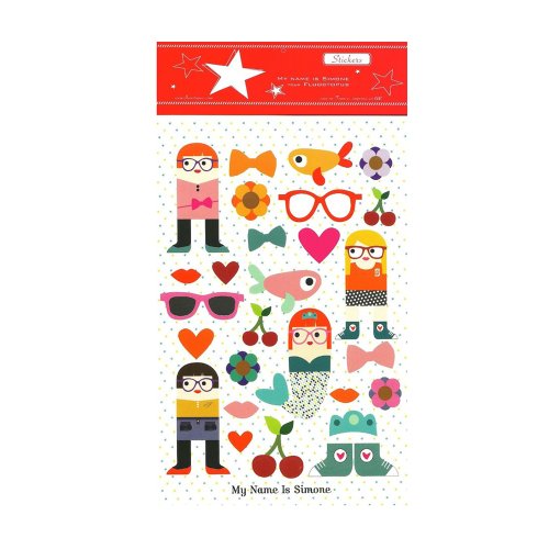 2 planches de Stickers Filles et Garçons