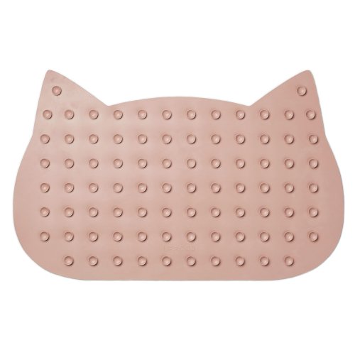 Tapis de bain chat Storm - Rose pastel