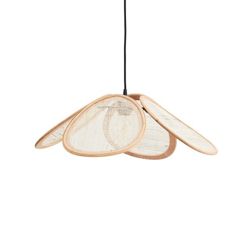 Suspension Pétale en rotin