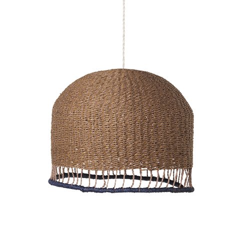 Suspension tressée small - Vieux rose