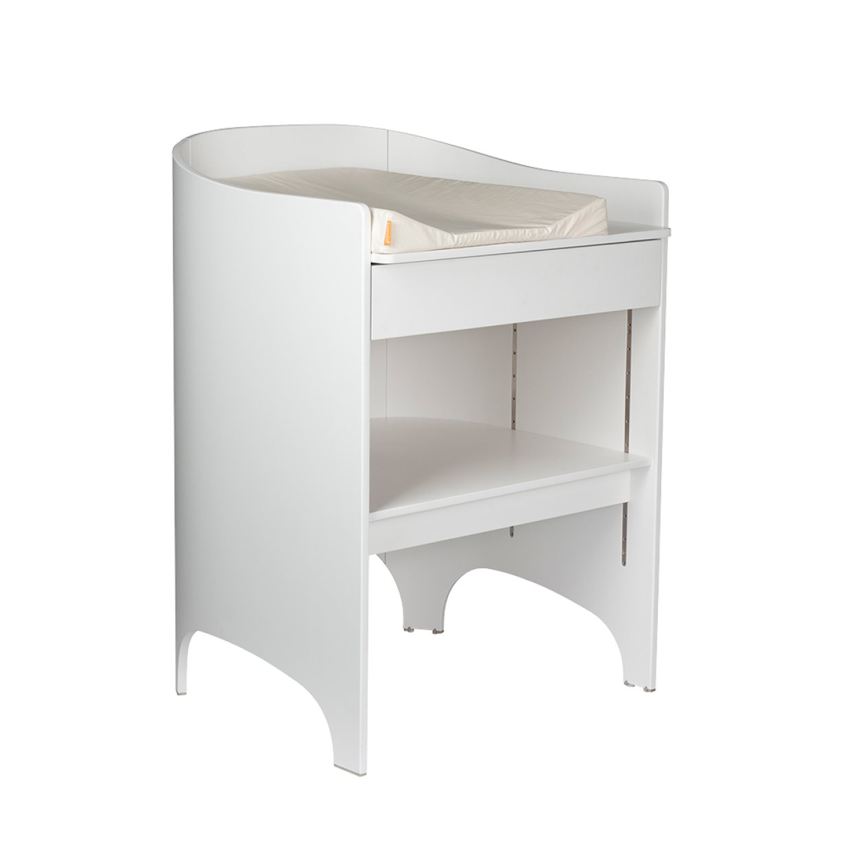 Commode à langer évolutive Leander transformable en bureau - Blanc satiné