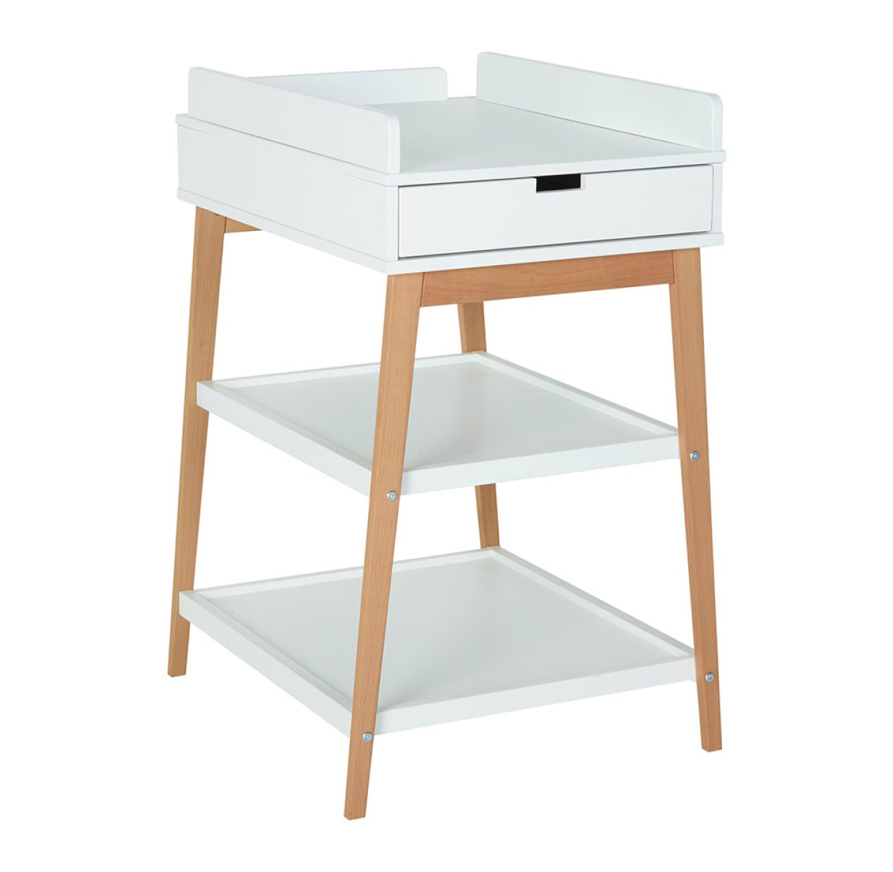 Table à langer Hip avec Tiroir - Blanc/Naturel