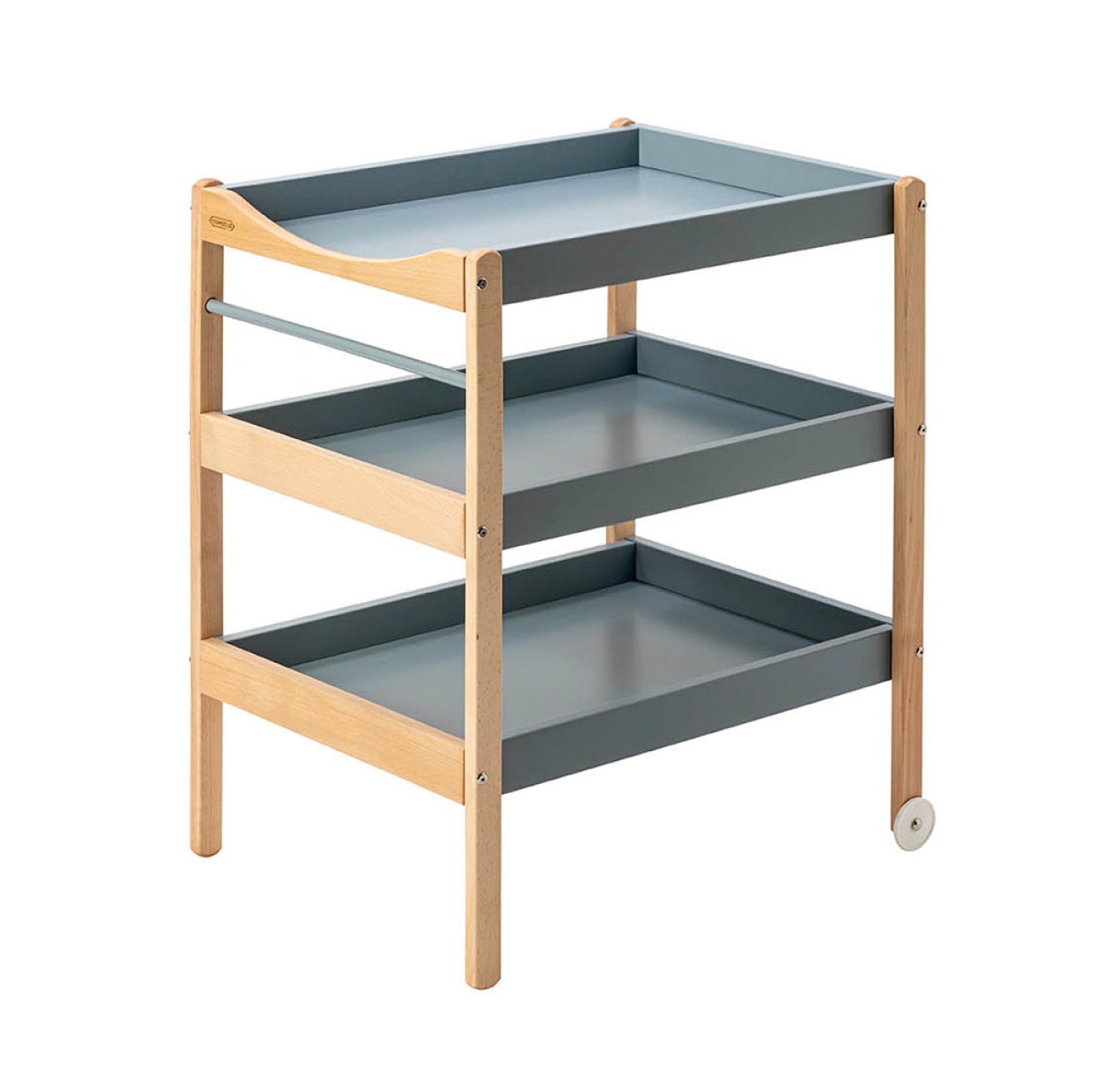 Table à langer Margot 3 plateaux - Bleu gris