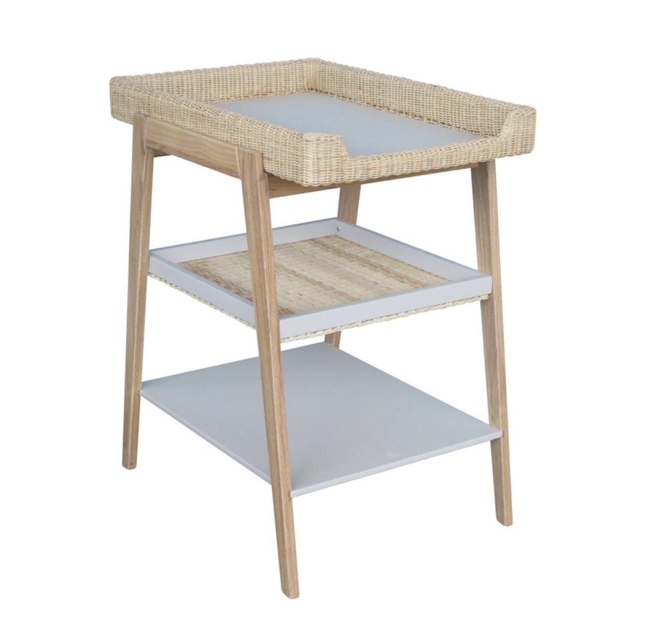 Table à langer en osier Marélia - Lune