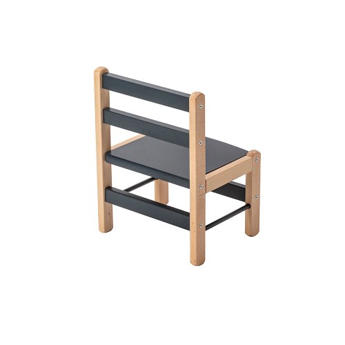 Table Gabriel et Chaise Enfant Louise - Anthracite