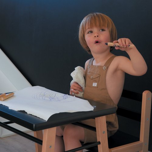 Table Gabriel et Chaise Enfant Louise - Gris