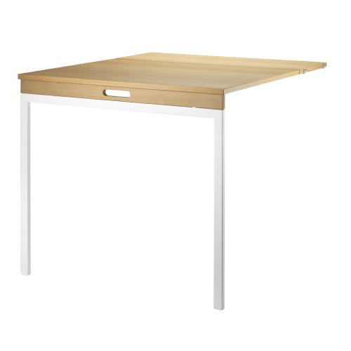Table murale pliante - Chêne / Blanc