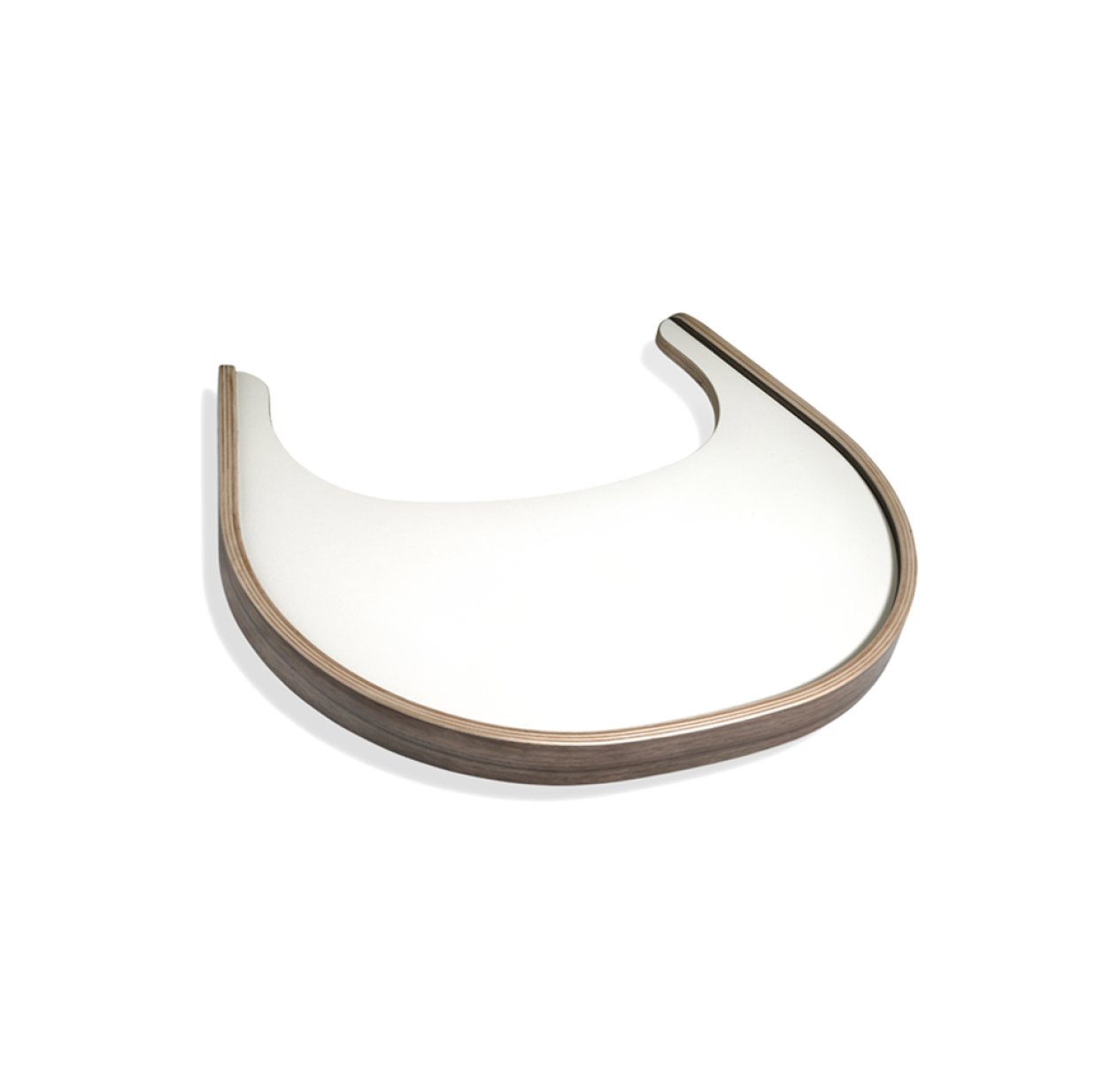 Tablette pour chaise haute évolutive Tibu Black Edition - Noyer/Blanc