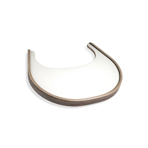 Tablette pour chaise haute évolutive Tibu Black Edition - Noyer/Blanc