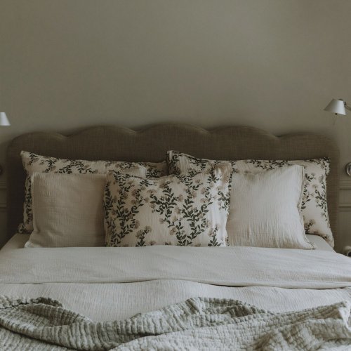 Taie d'oreiller mousseline - Chèvrefeuille