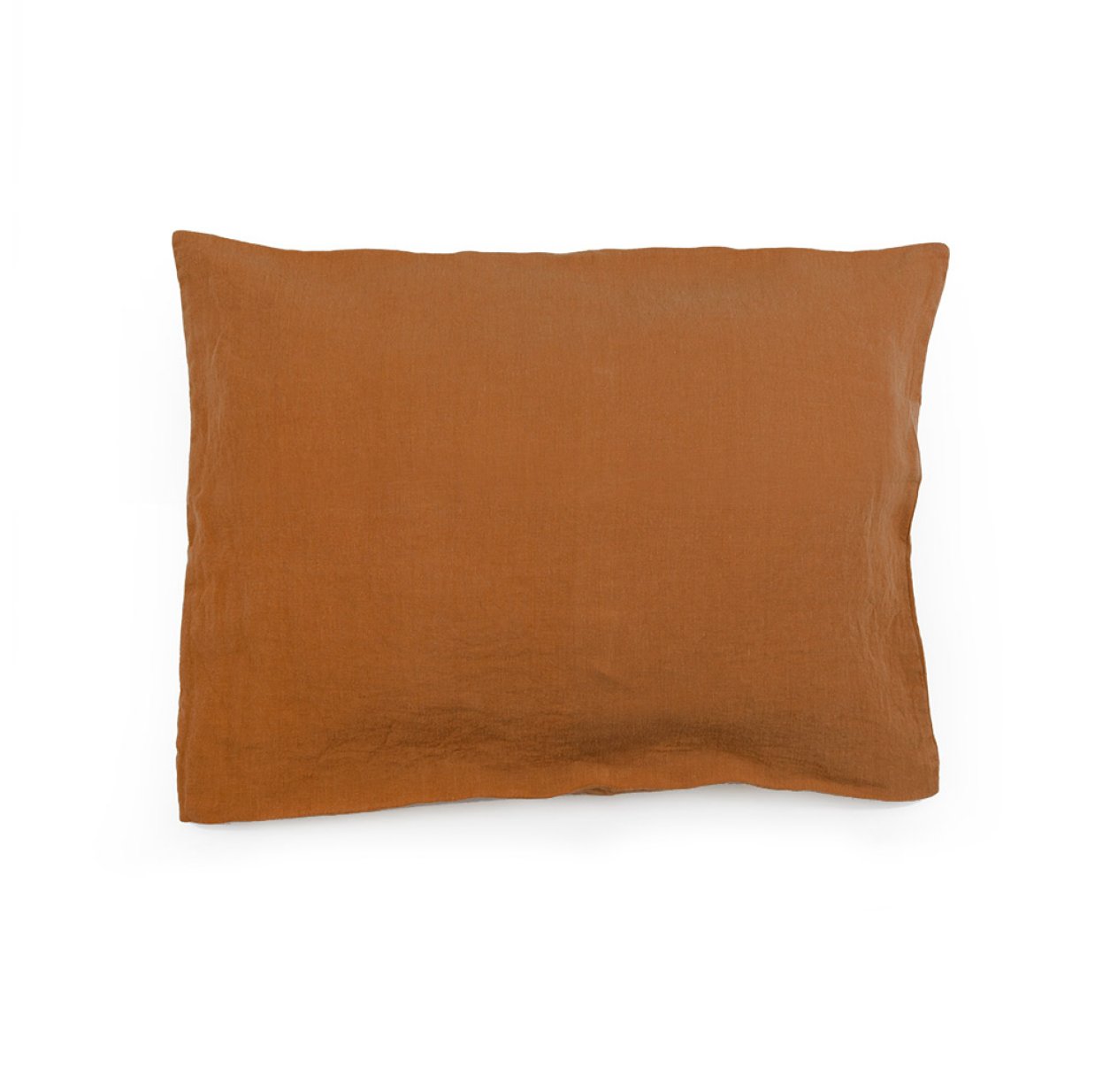 Taie d'oreiller en lin 50 x 60 - Rouille