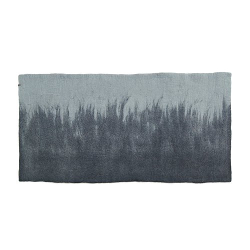 Tapis Brush 70 x 140 cm - Bleu minéral/Gris orage
