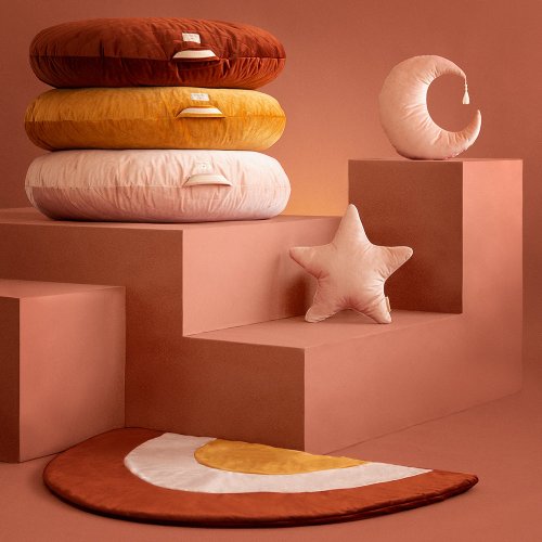 Tapis de Jeu Velours Arc-en-Ciel - Rouille