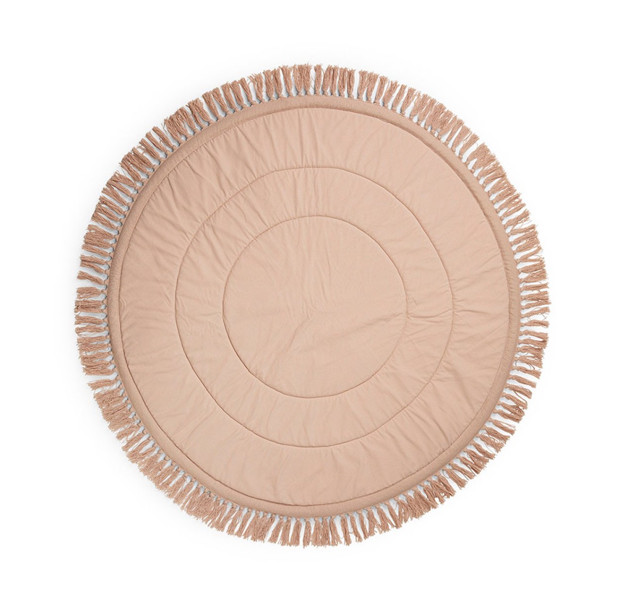 Tapis de jeux frangé - Rose poudré