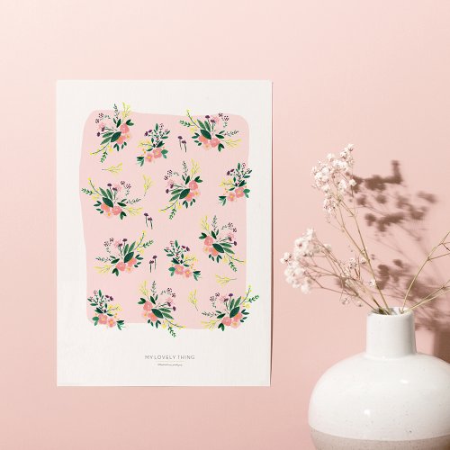 Affiche A3 Tapis Fleuri