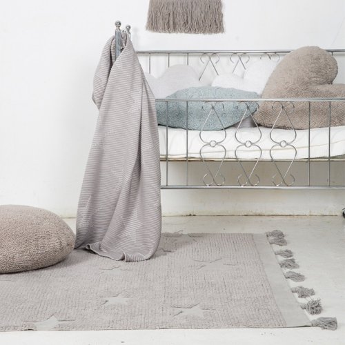Tapis Hippy Stars - Gris