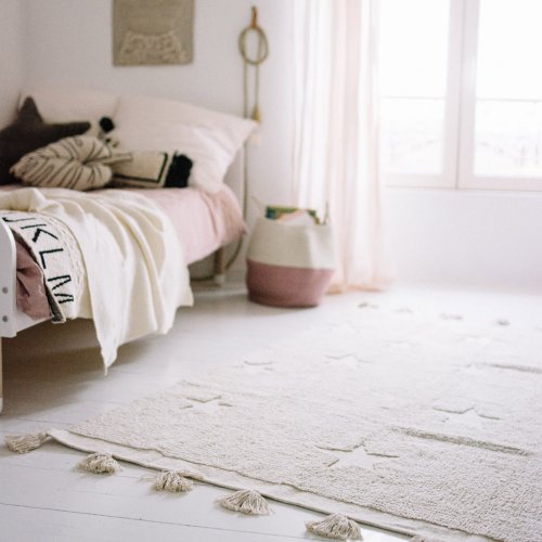 Tapis Hippy Stars - Naturel
