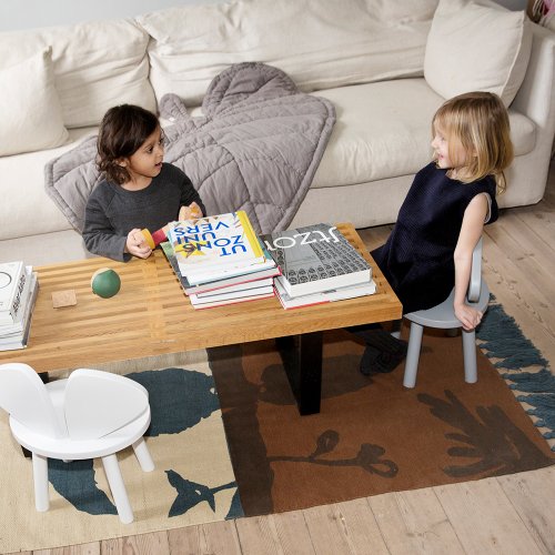 Couverture / Tapis de jeux feuille - Gris