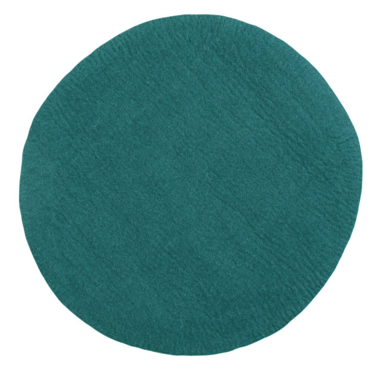 Tapis Kali en feutre 120 cm - Bleu canard