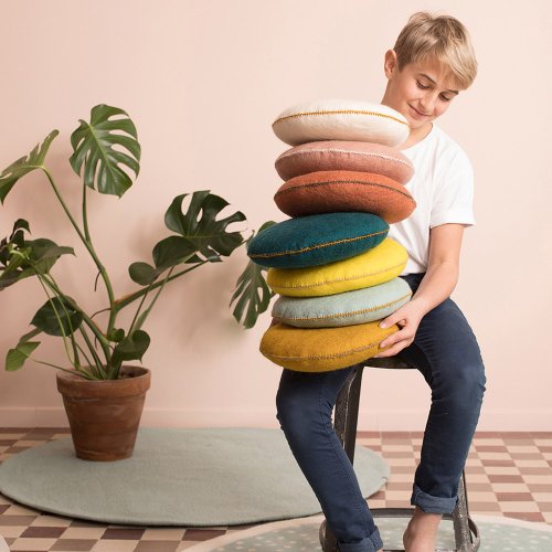 Tapis Kali en feutre 120 cm - Jade