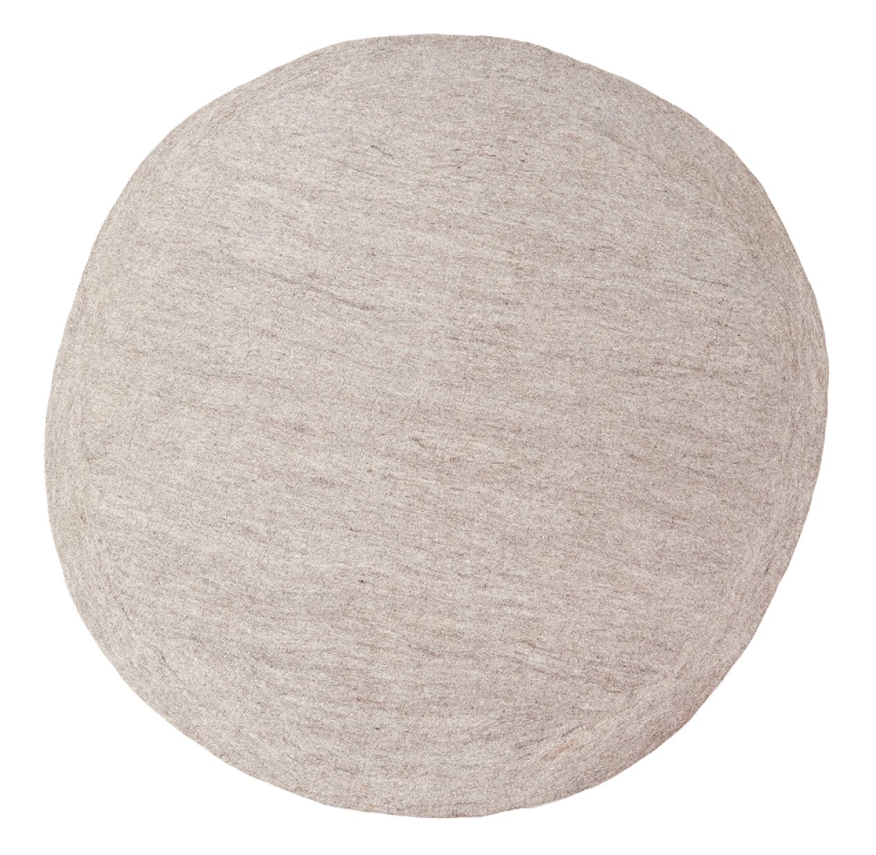 Tapis Kali en feutre 120 cm - Pierre clair