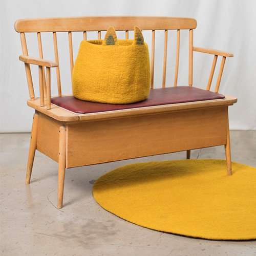 Tapis Kali en feutre 120 cm - Pollen