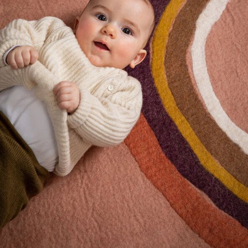 Tapis Indreni Arc-en-Ciel 120 cm - Rose quartz