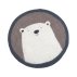 Tapis Pasu Grizzly en feutre 120 cm - Gris