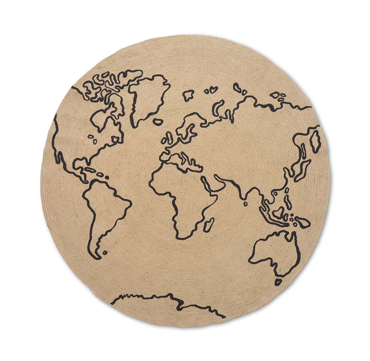 Tapis rond en Jute - World