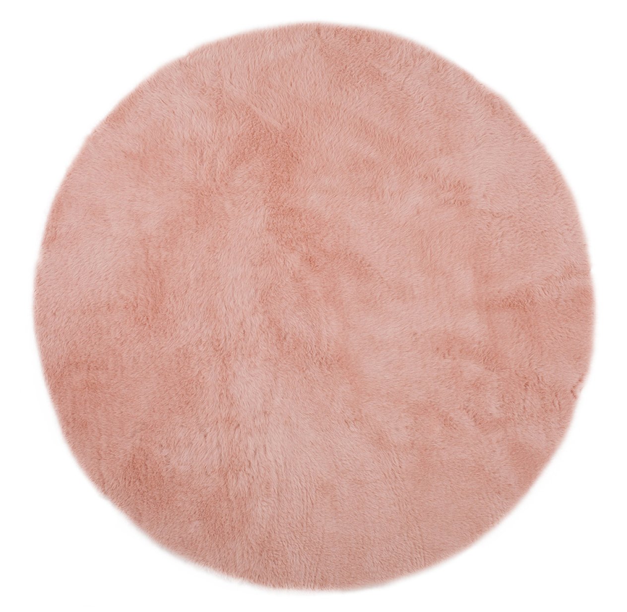 Tapis Rond - Rose poudré