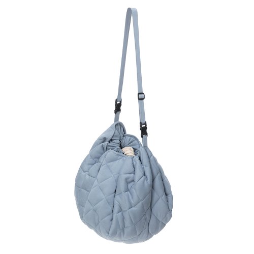 Sac - Tapis d'éveil Organic - Bleu gris