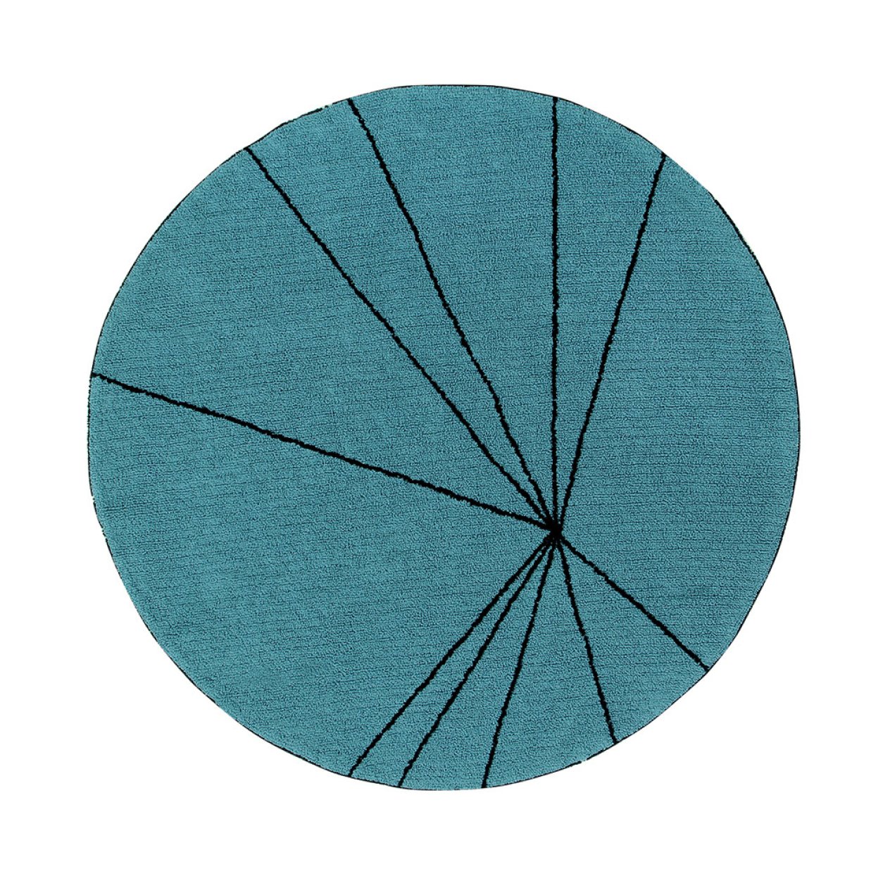 Tapis Trace - Bleu pétrole