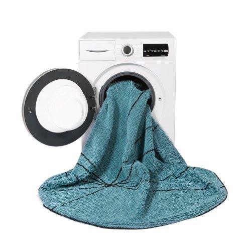 Tapis Trace - Bleu pétrole