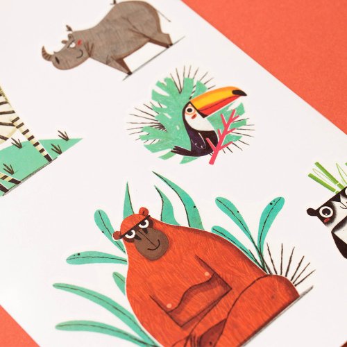 Set de Tatouages - Jungle