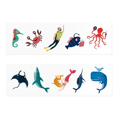 Set de Tatouages - Océan