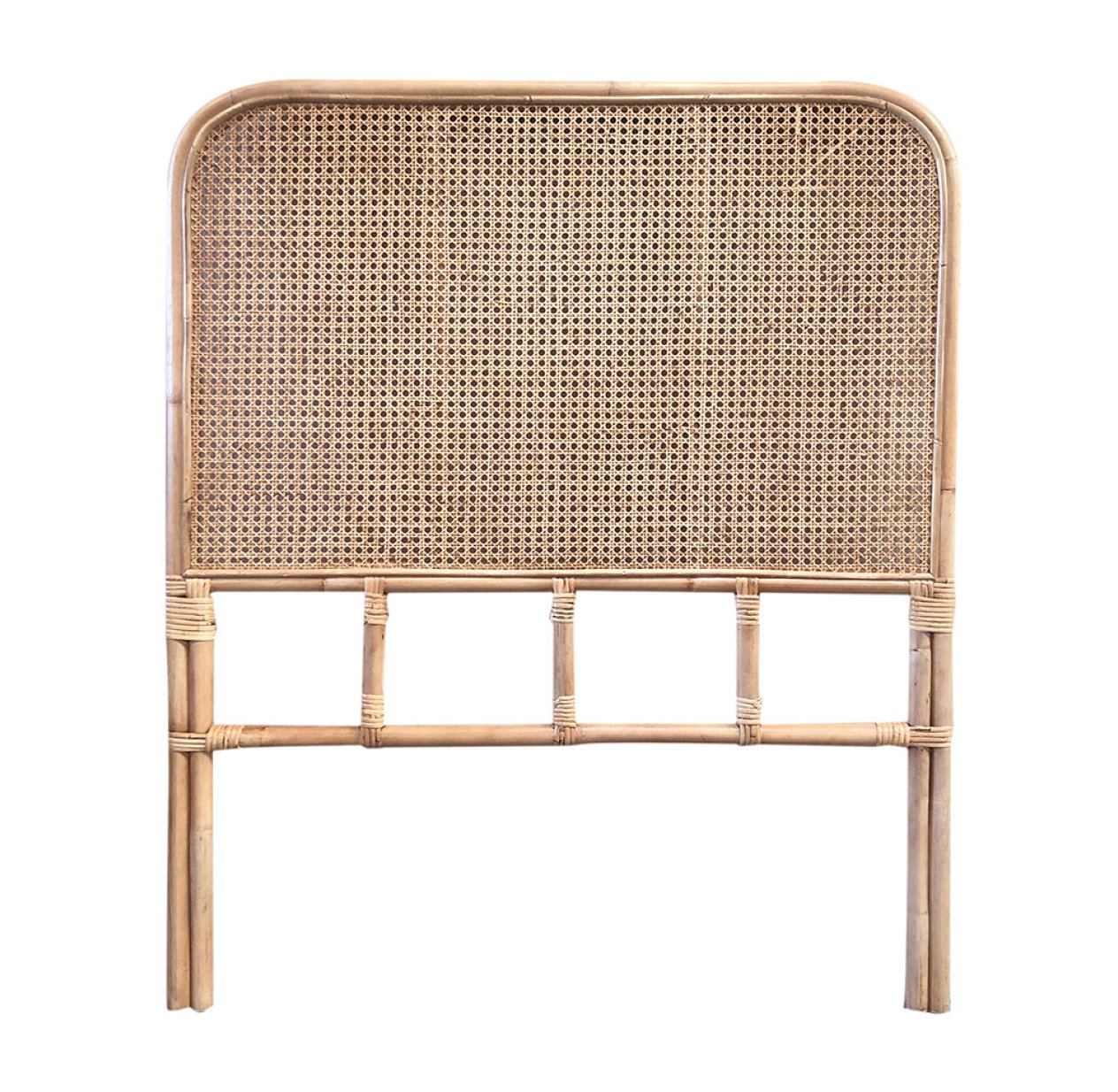 Tête de lit en rotin et cannage Jack