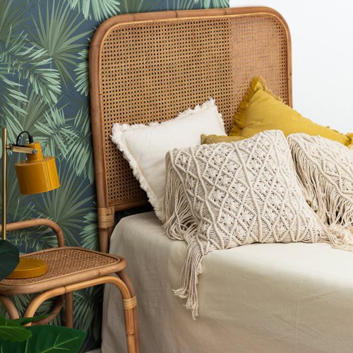 Tête de lit en rotin et cannage Jack