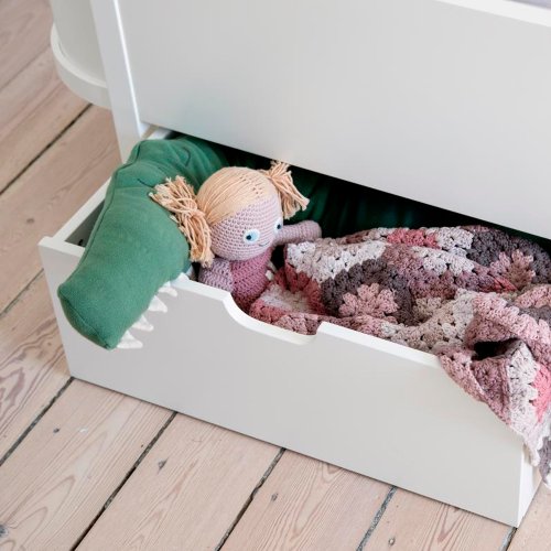 Tiroir pour lit bébé évolutif - Blanc