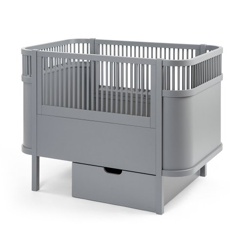 Tiroir pour lit bébé évolutif - Gris