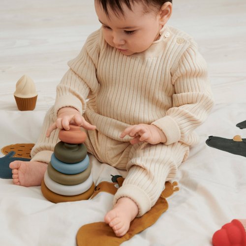 Anneaux à empiler Dag - Kaki mix