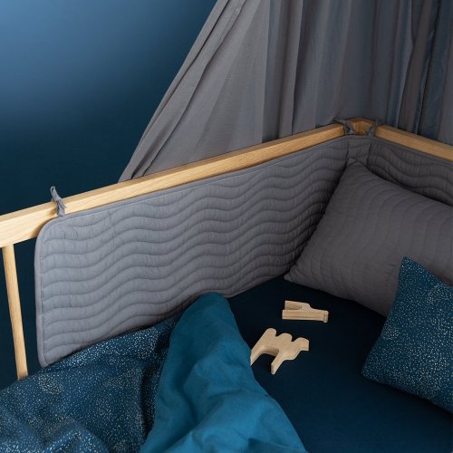 Tour de lit Alexandria - Gris ardoise