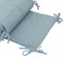 Tour de lit en gaze de coton - Bleu clair
