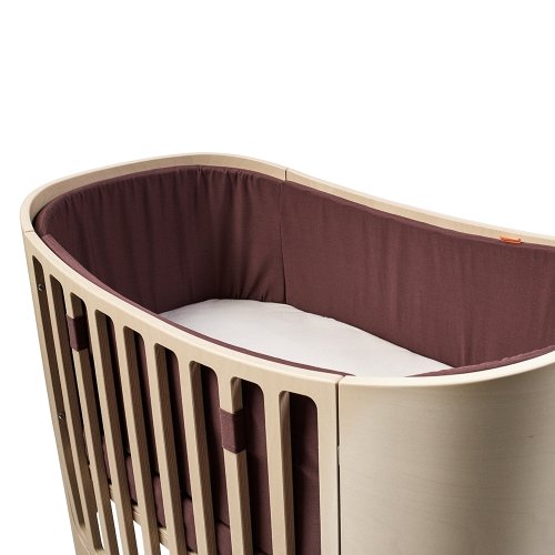 Tour de lit bébé pour lit évolutif Leander - Prune