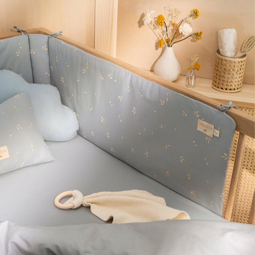 Tour de lit bébé Nest Willow - Soft Blue