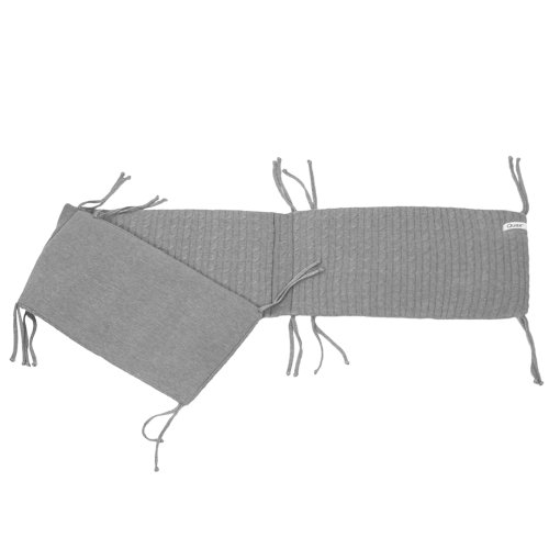 Tour de lit en tricot - Gris